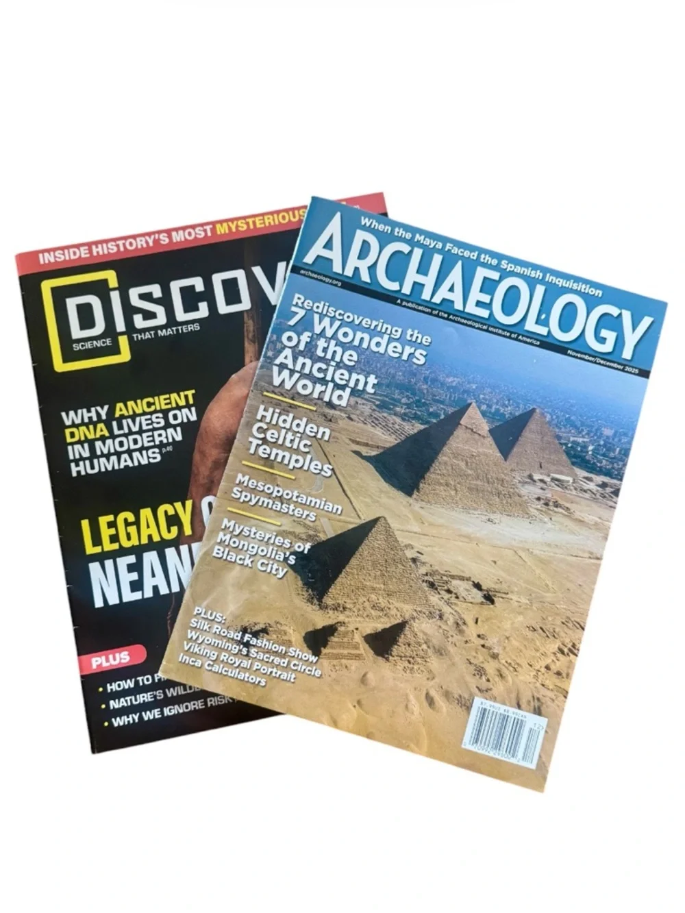 Discover & Archaeology Magazine Bundle Science & History 2025